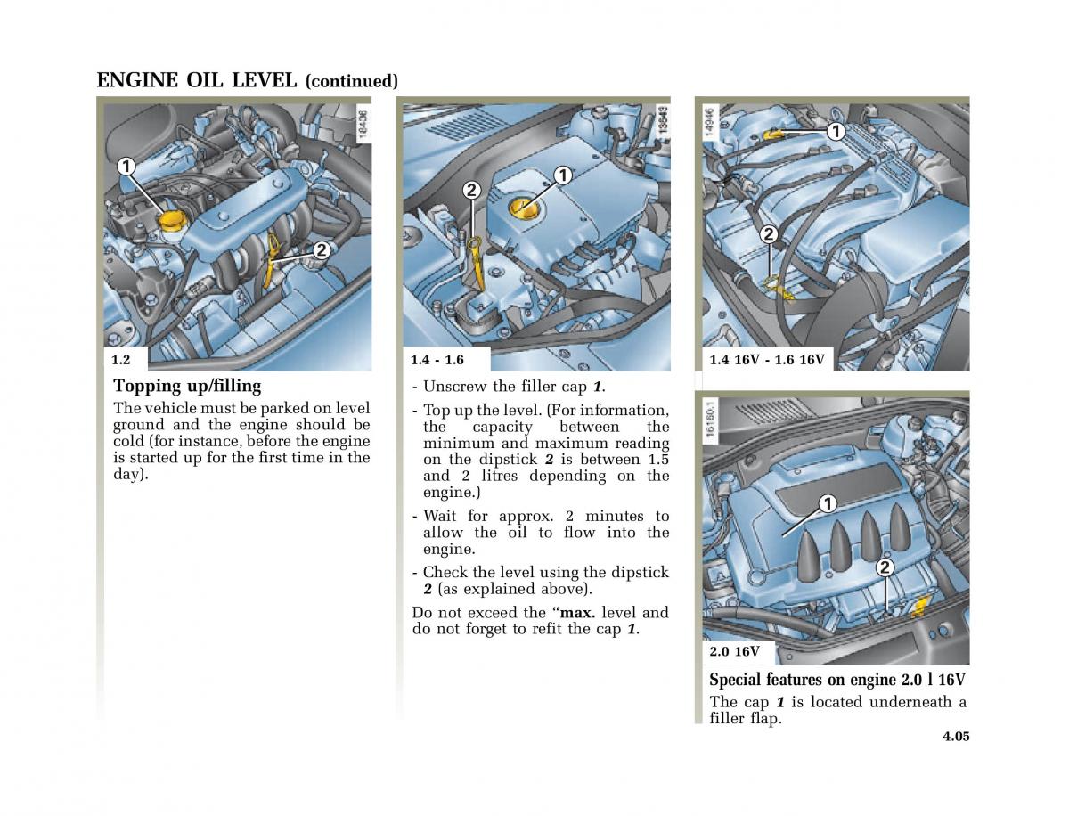 Renault Clio II 2 owners manual / page 121