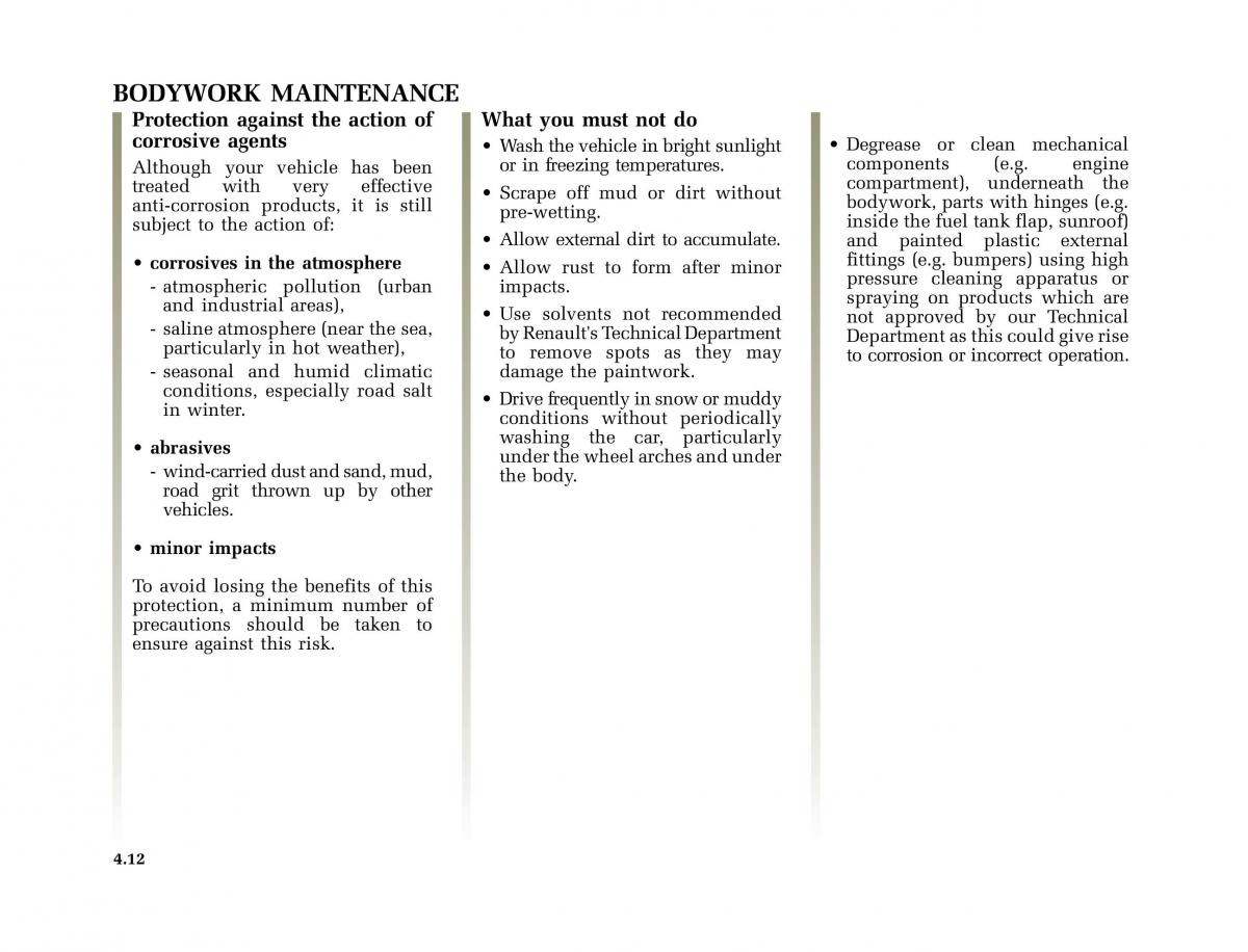 Renault Clio II 2 owners manual / page 128