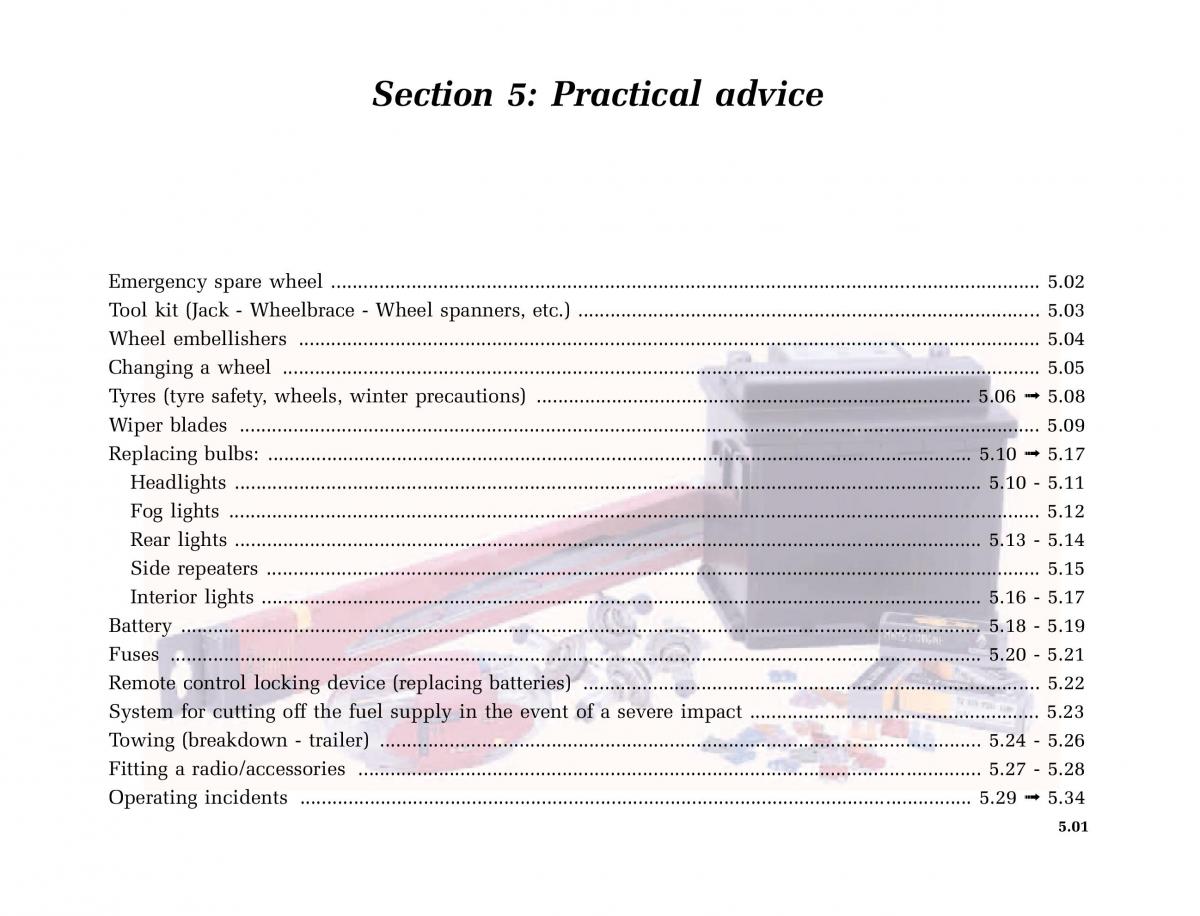 Renault Clio II 2 owners manual / page 131