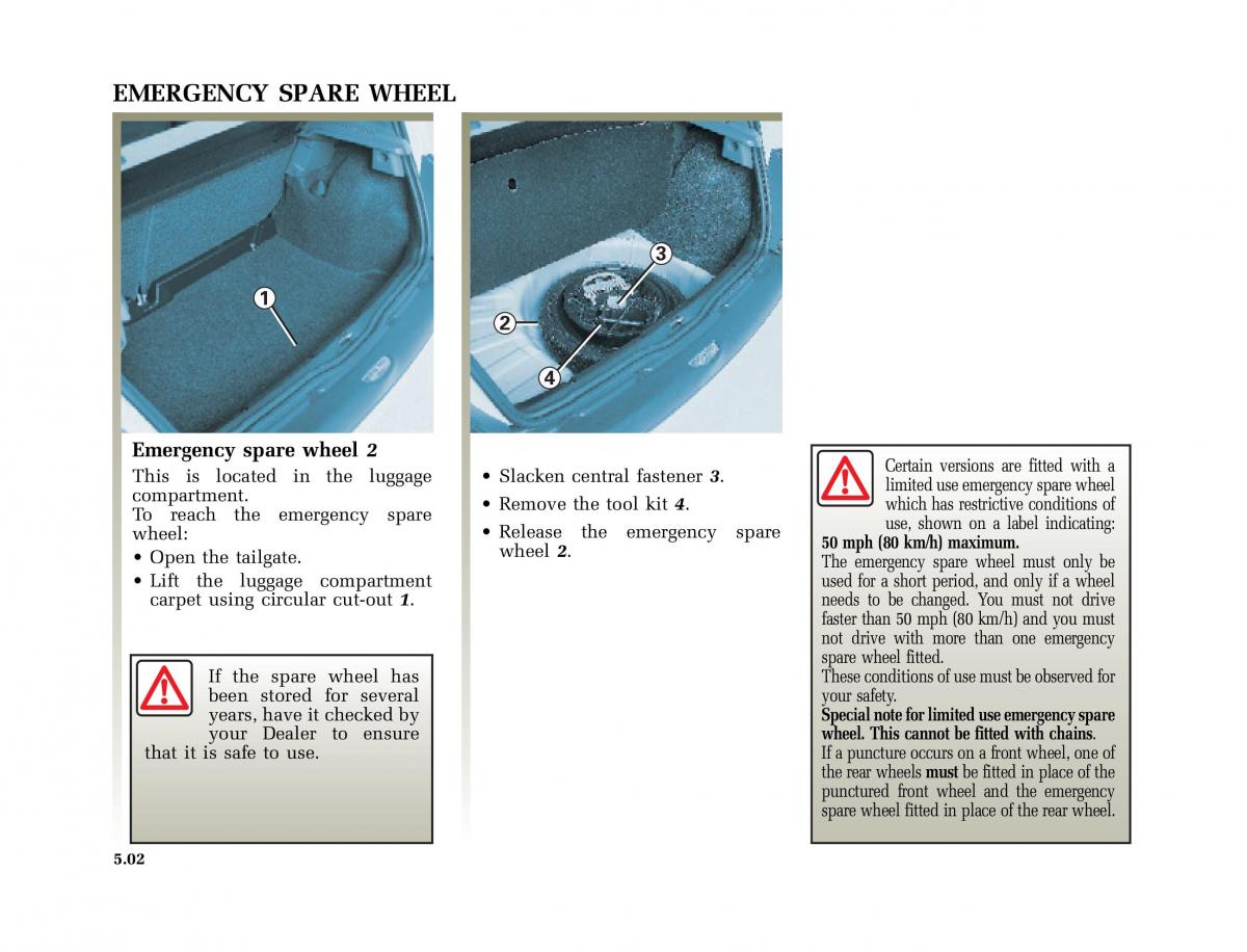 Renault Clio II 2 owners manual / page 132