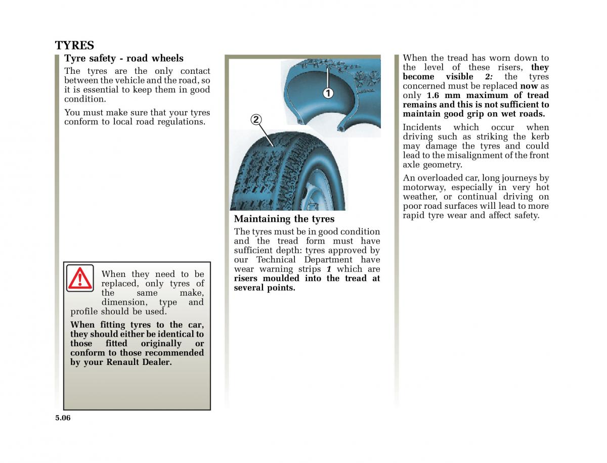 Renault Clio II 2 owners manual / page 136