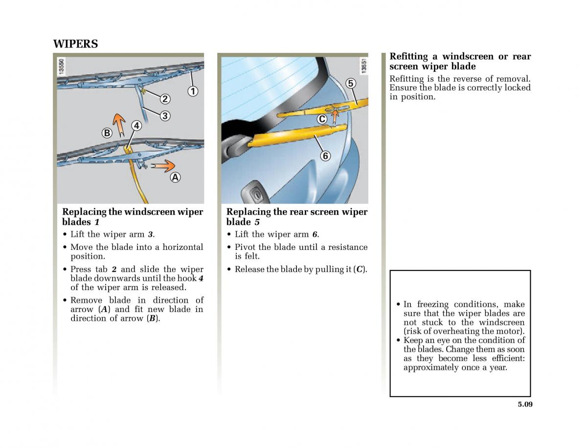 Renault Clio II 2 owners manual / page 139