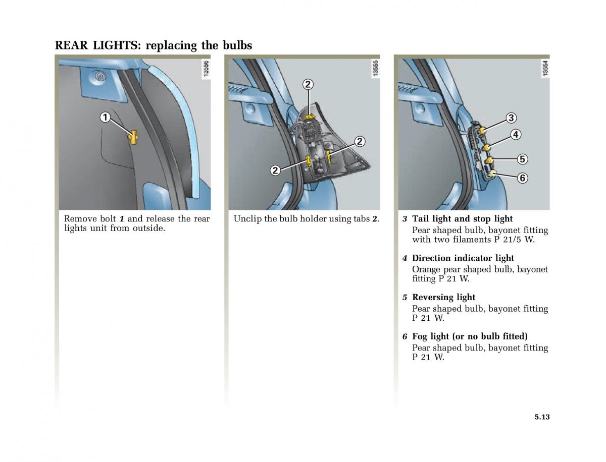 Renault Clio II 2 owners manual / page 143