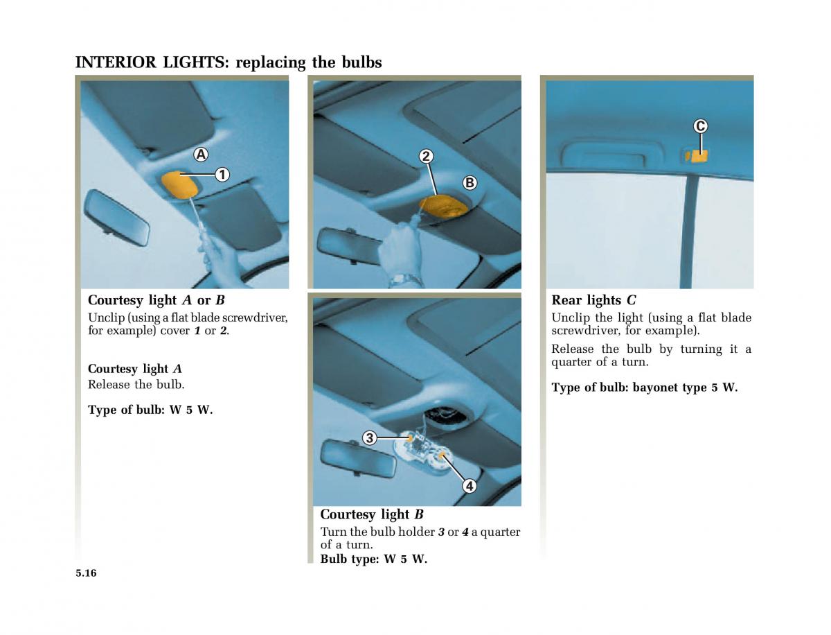 Renault Clio II 2 owners manual / page 146