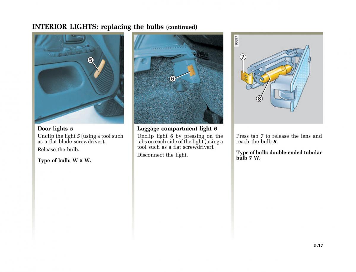 Renault Clio II 2 owners manual / page 147