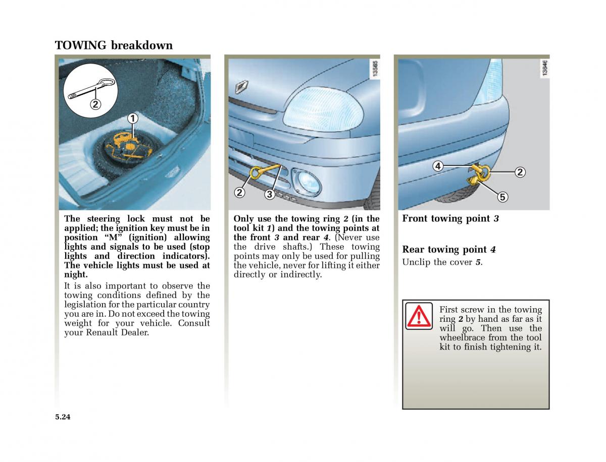 Renault Clio II 2 owners manual / page 154