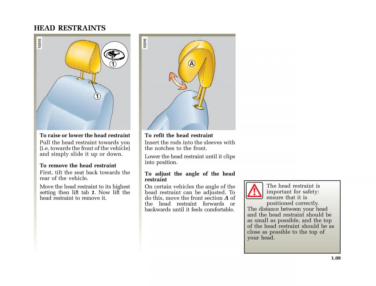 Renault Clio II 2 owners manual / page 17