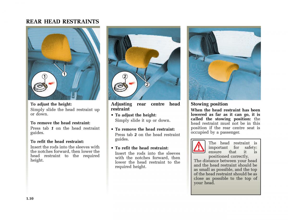 Renault Clio II 2 owners manual / page 18