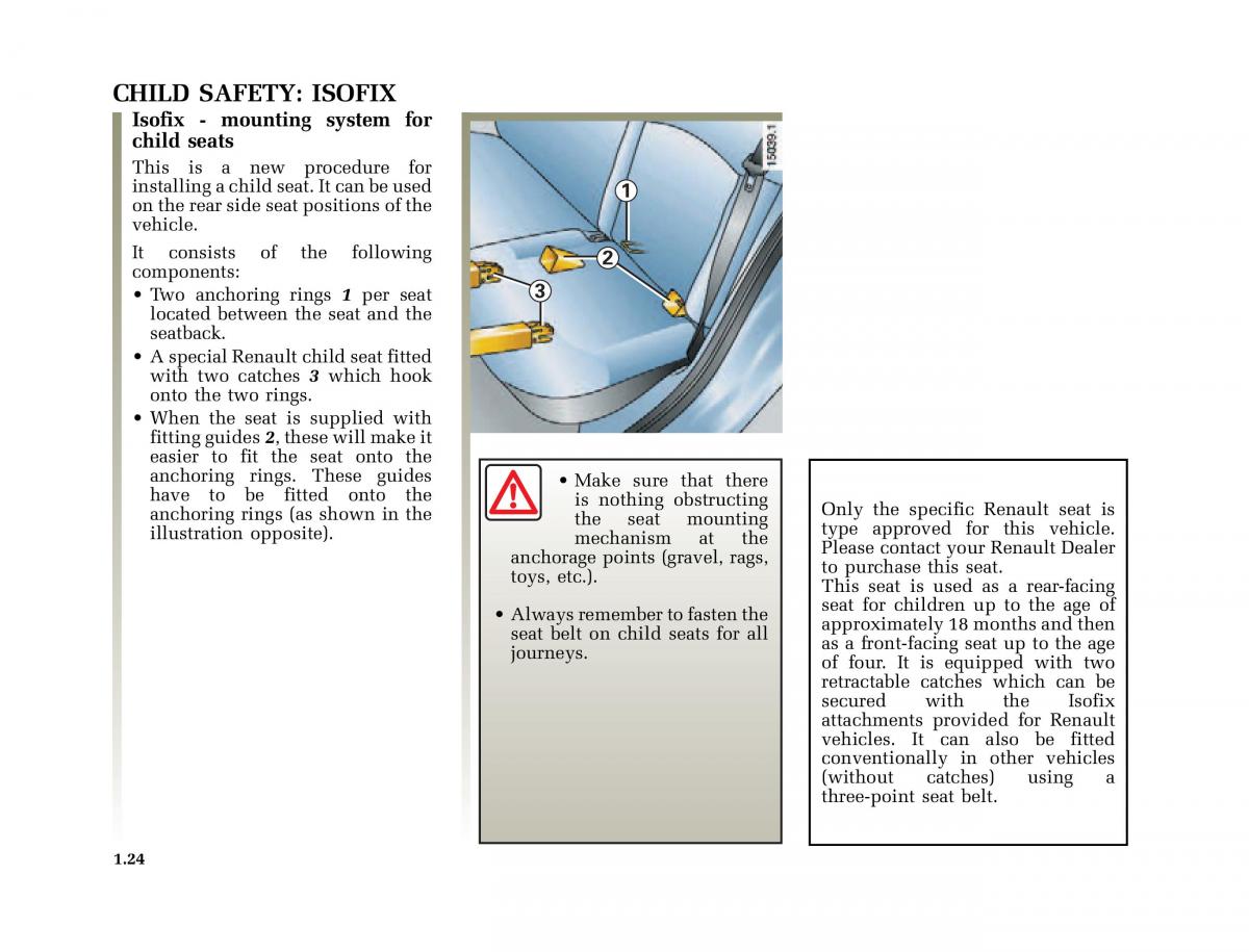 Renault Clio II 2 owners manual / page 32