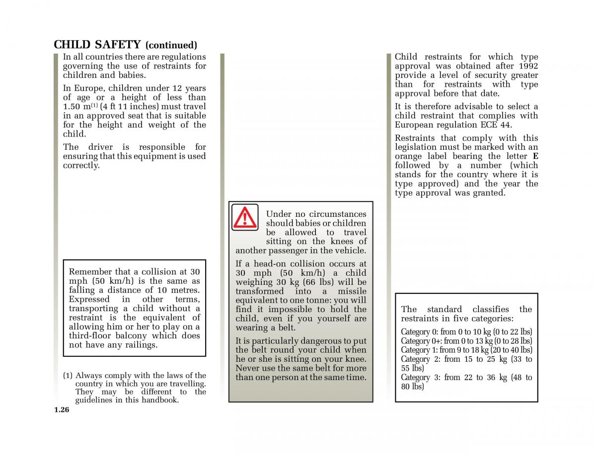 Renault Clio II 2 owners manual / page 34