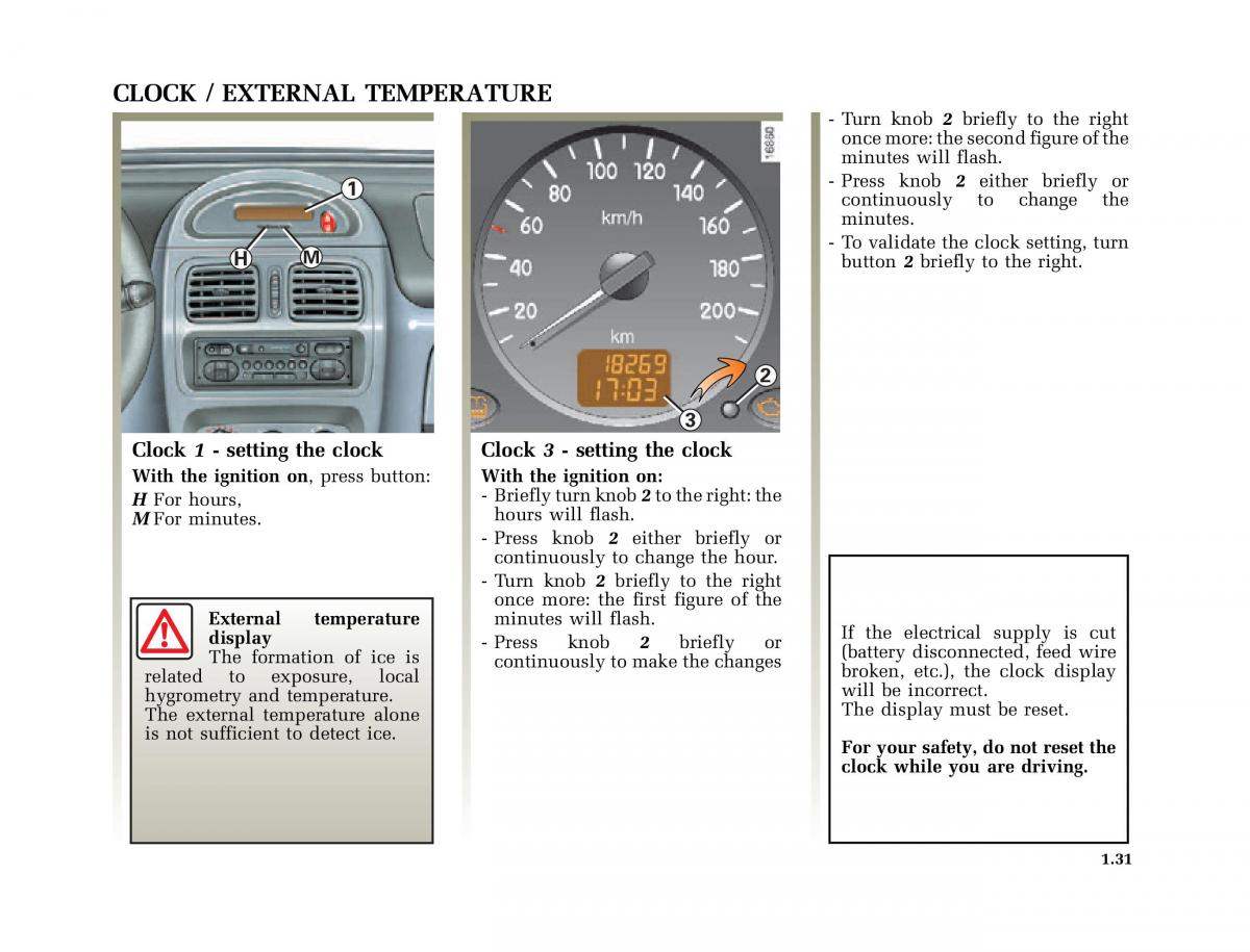 Renault Clio II 2 owners manual / page 39