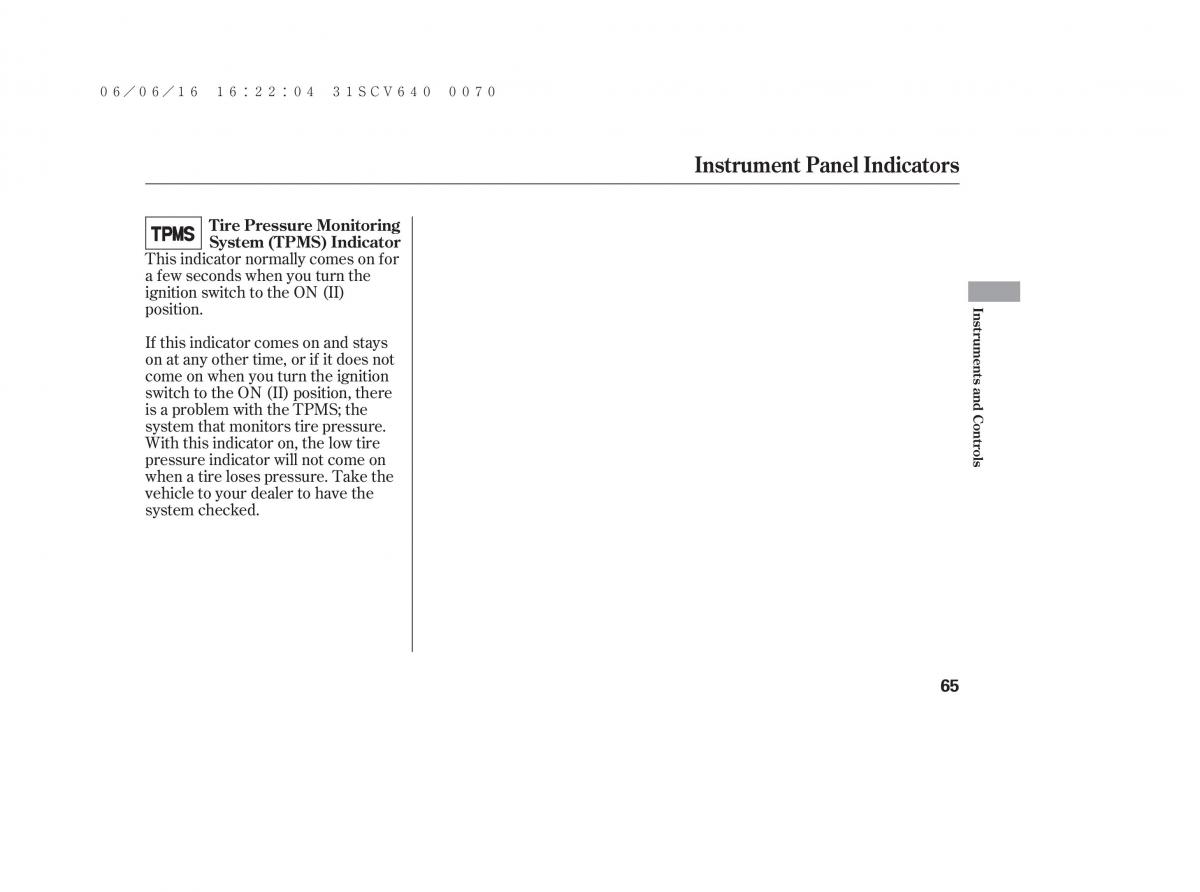 Honda Element owners manual / page 71