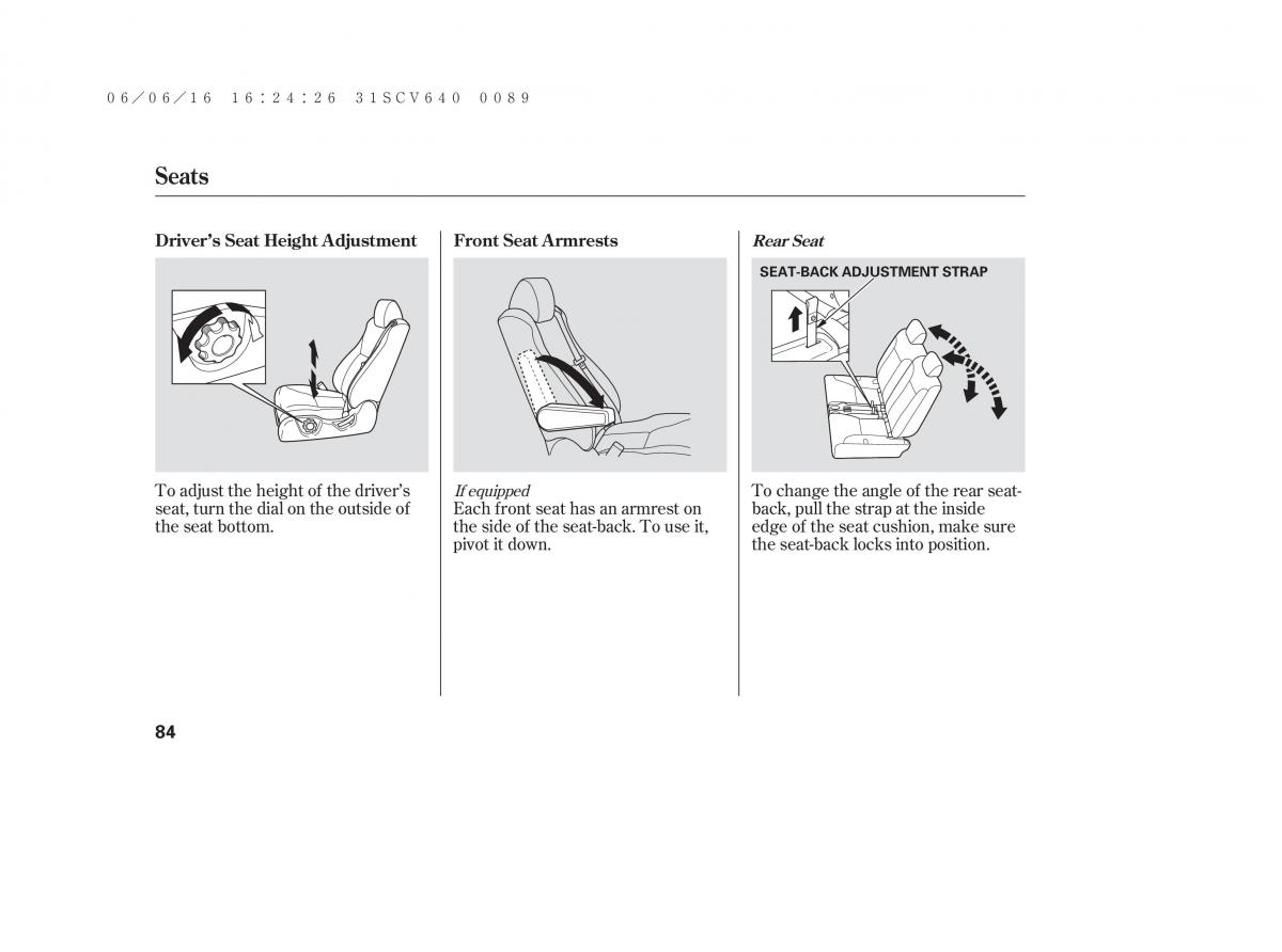 Honda Element owners manual / page 90