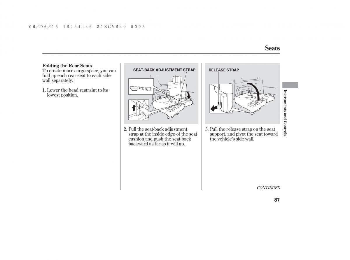 Honda Element owners manual / page 93