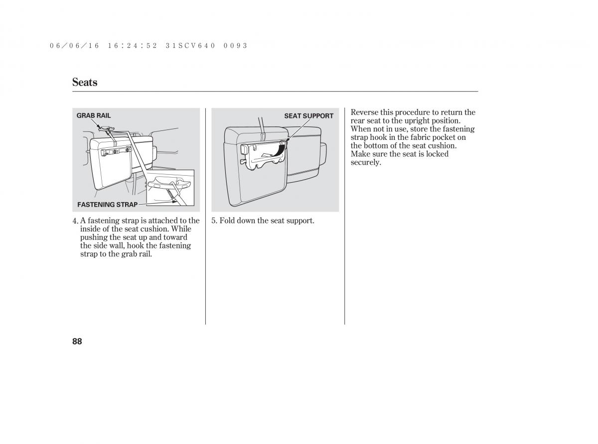 Honda Element owners manual / page 94