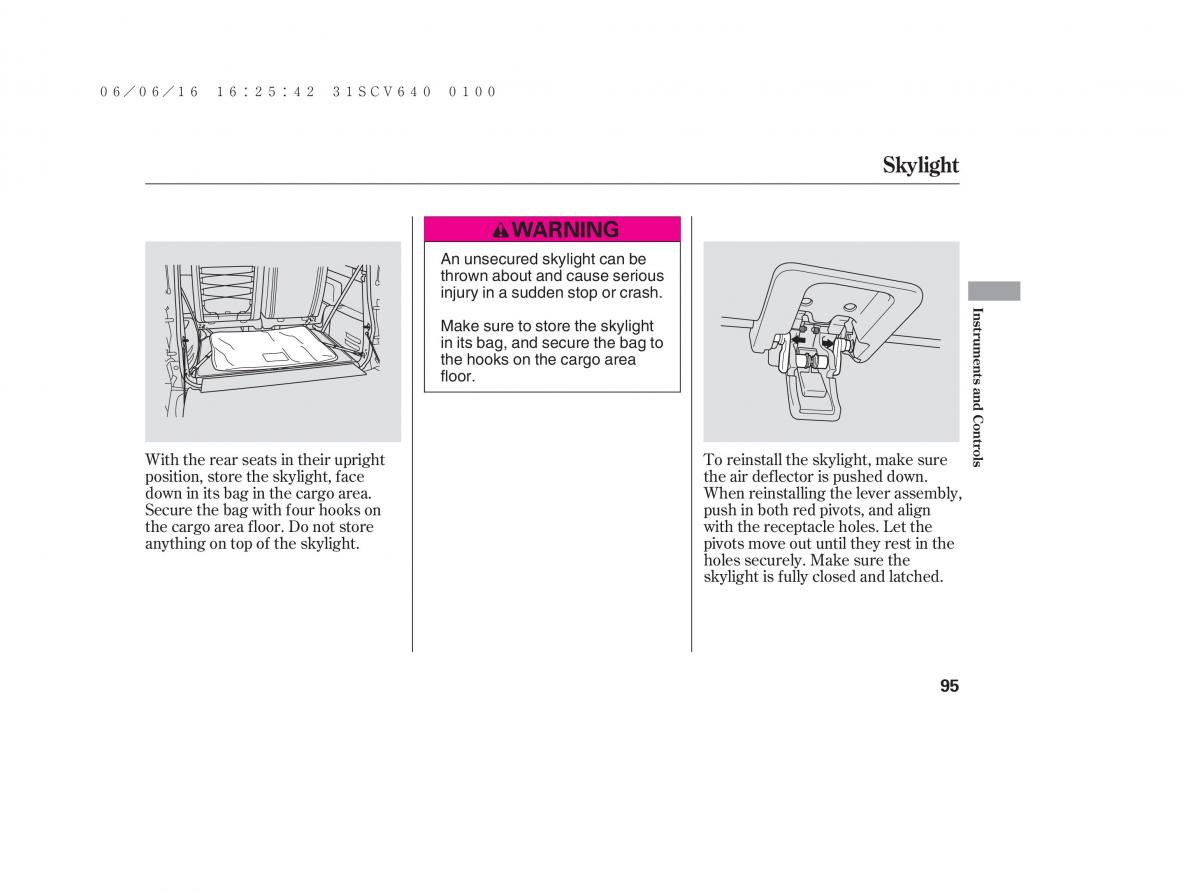 Honda Element owners manual / page 101