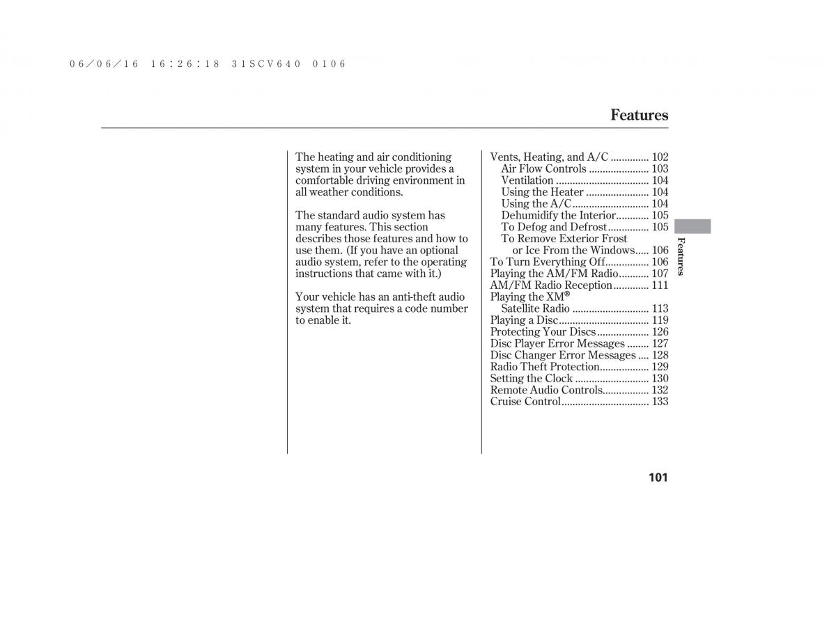 Honda Element owners manual / page 107