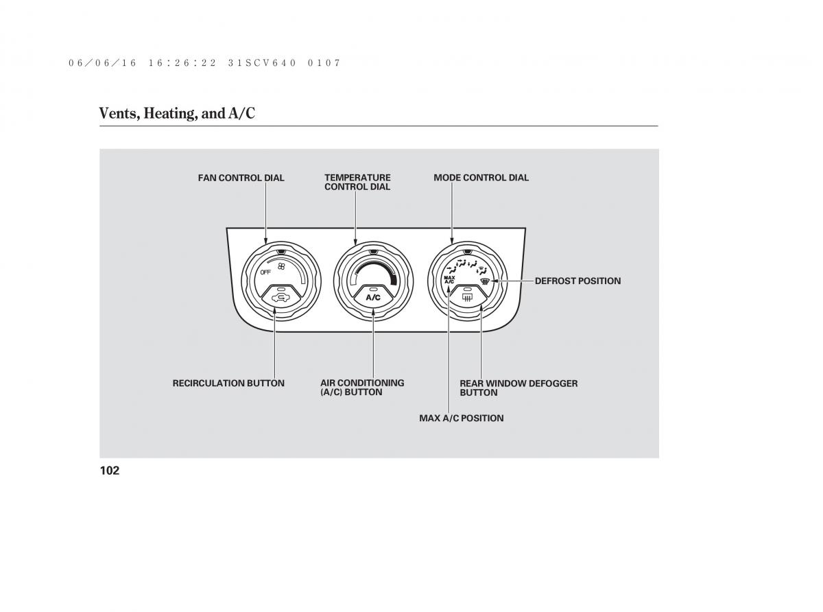 Honda Element owners manual / page 108