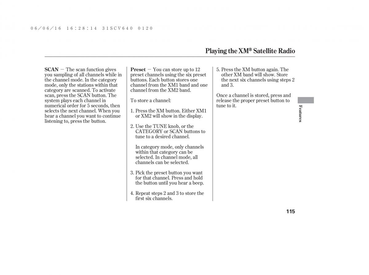 Honda Element owners manual / page 121