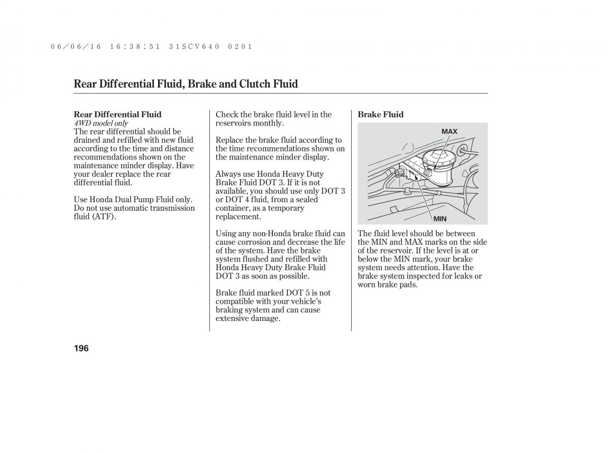 Honda Element owners manual / page 202