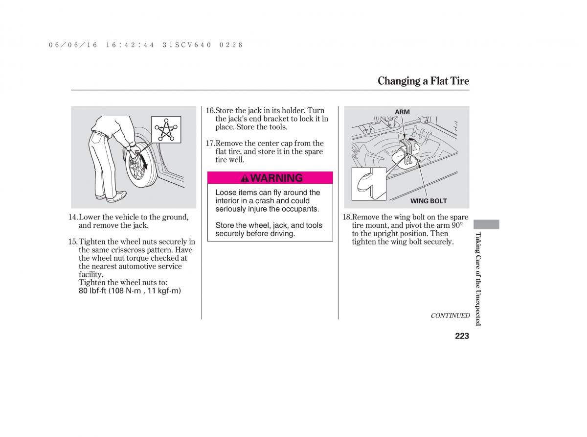 Honda Element owners manual / page 229