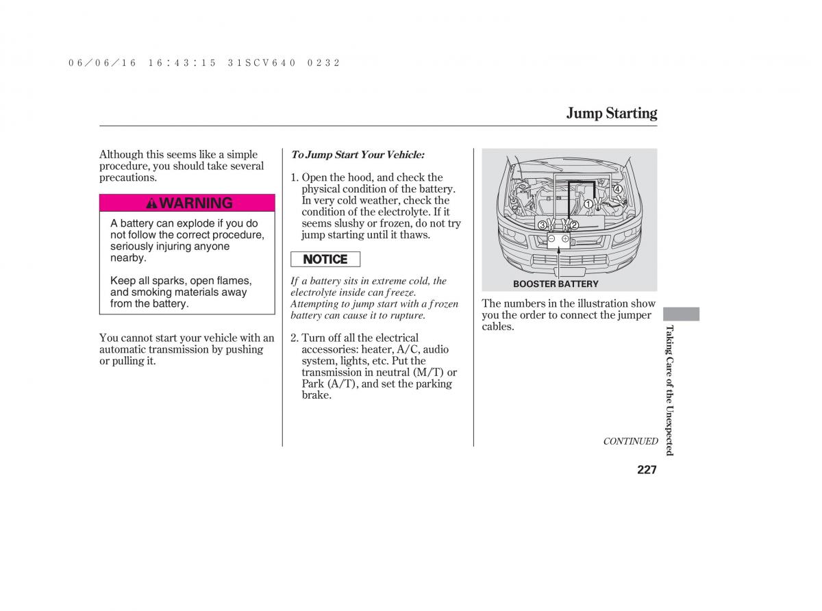 Honda Element owners manual / page 233