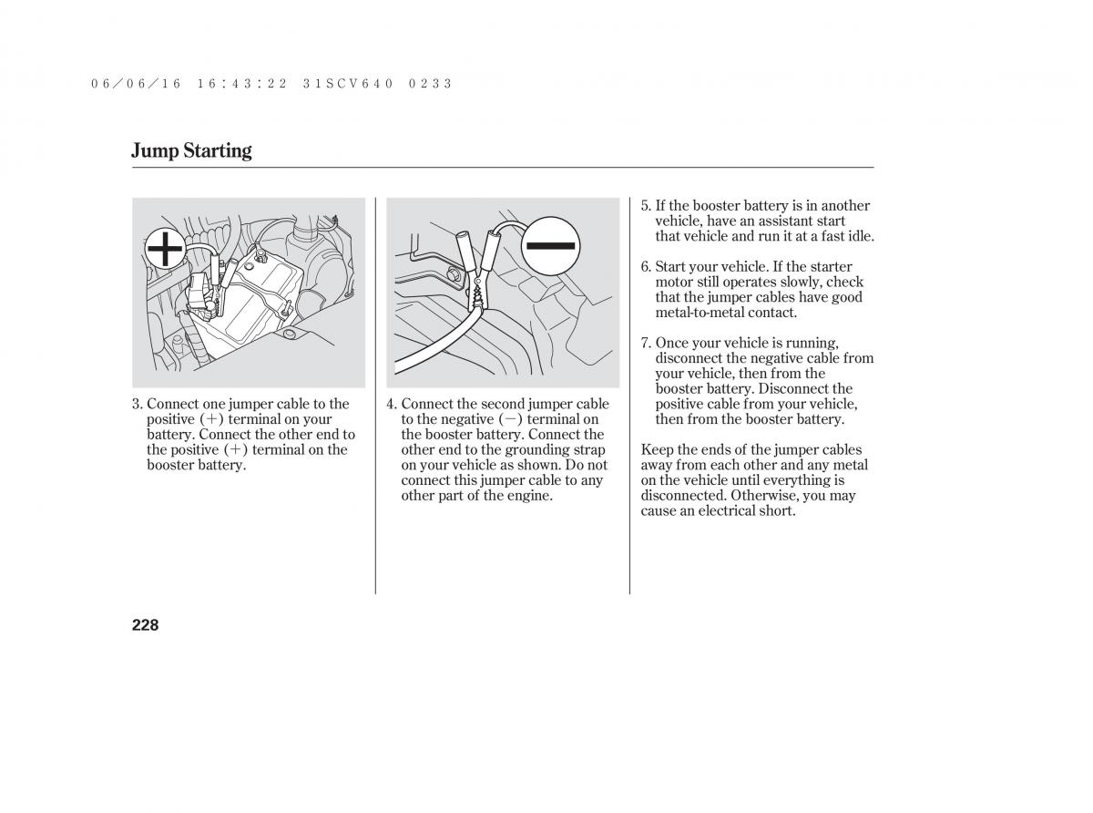 Honda Element owners manual / page 234