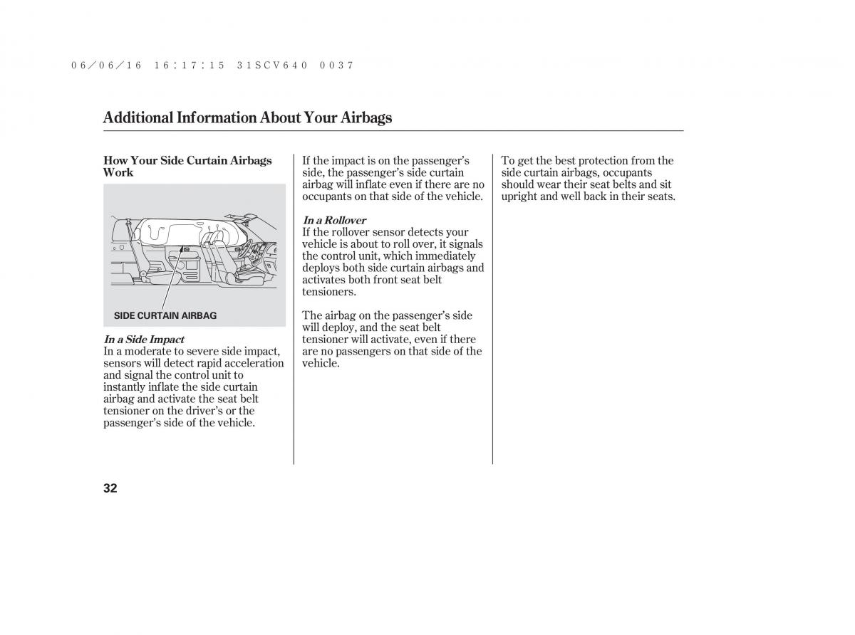 Honda Element owners manual / page 38