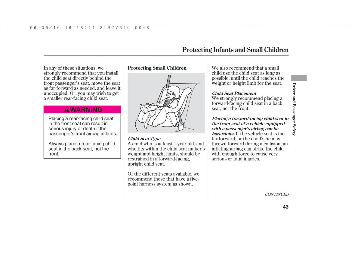 Honda Element owners manual / page 49