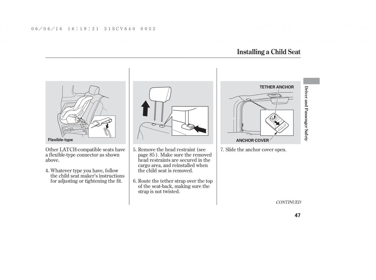 Honda Element owners manual / page 53