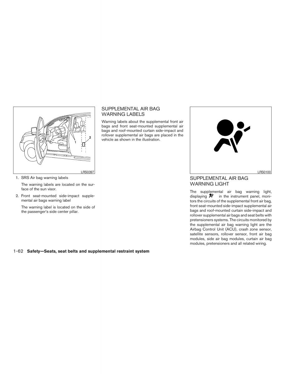 Infiniti QX56 QXII owners manual / page 78