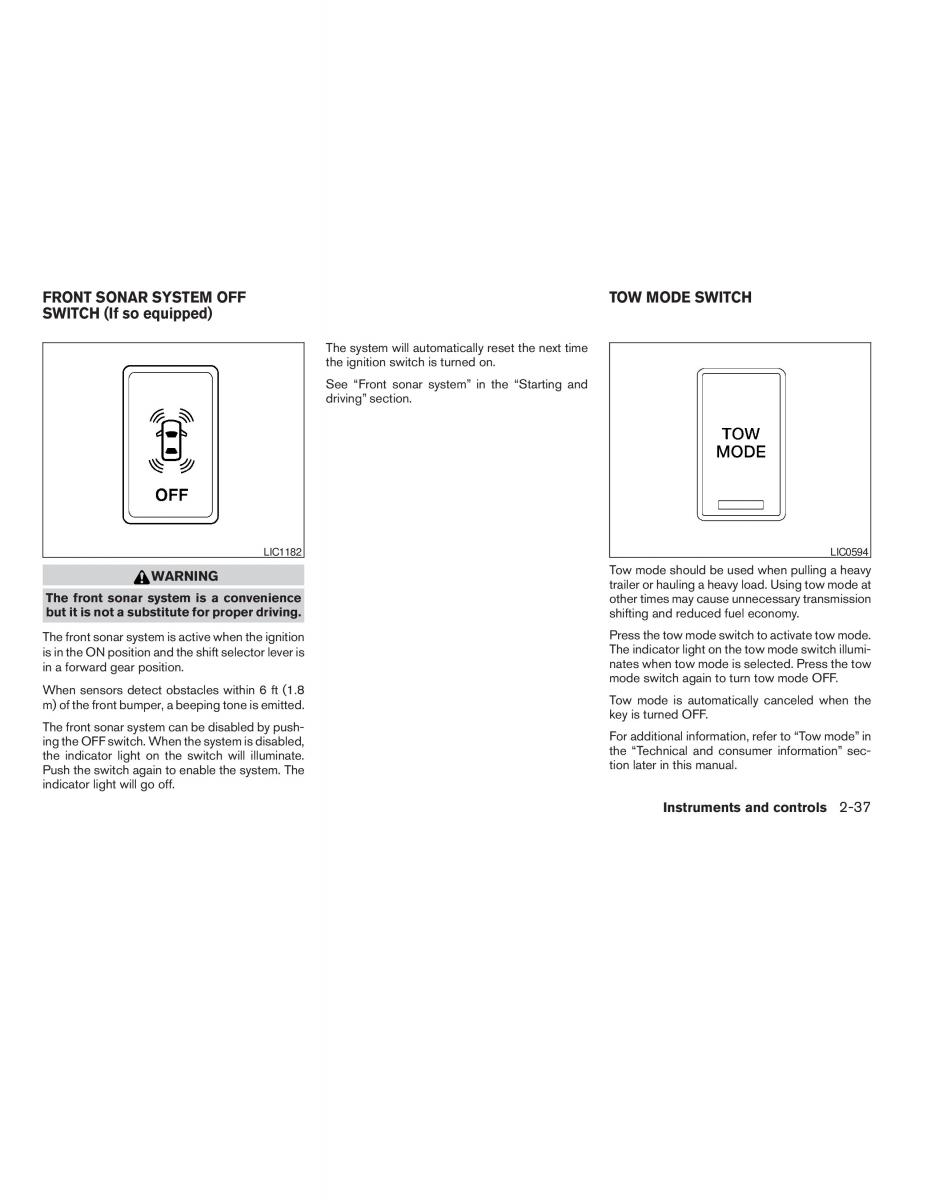 Infiniti QX56 QXII owners manual / page 119