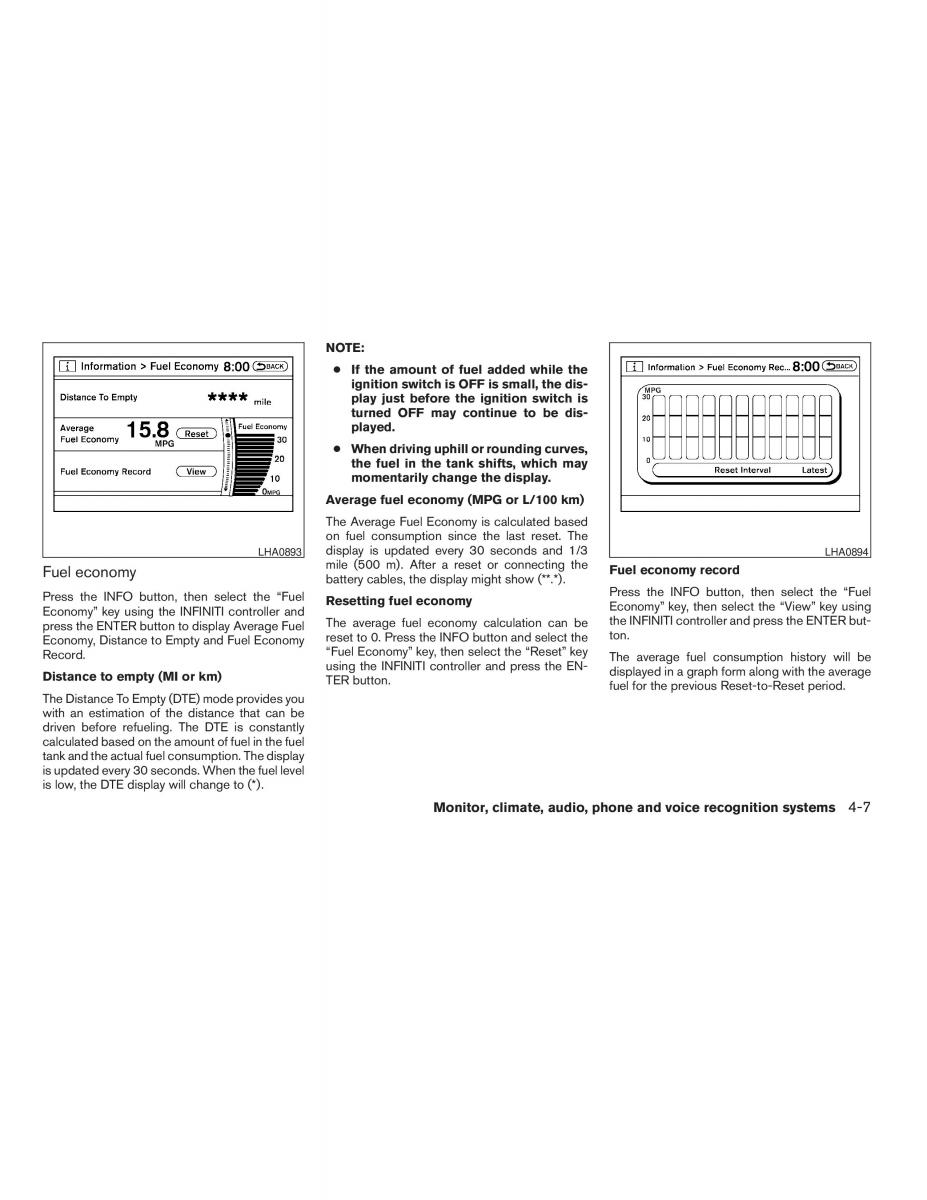 Infiniti QX56 QXII owners manual / page 181