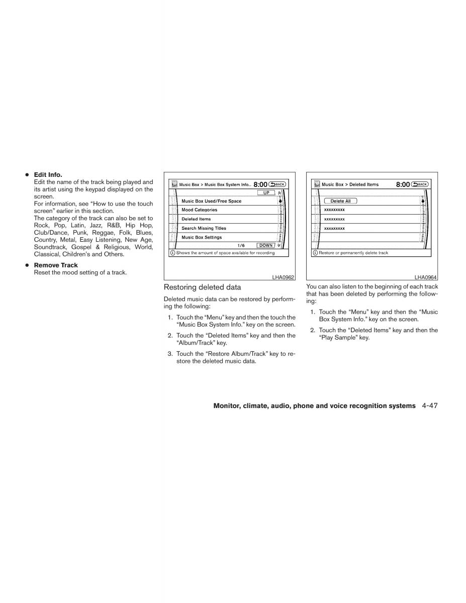 Infiniti QX56 QXII owners manual / page 221