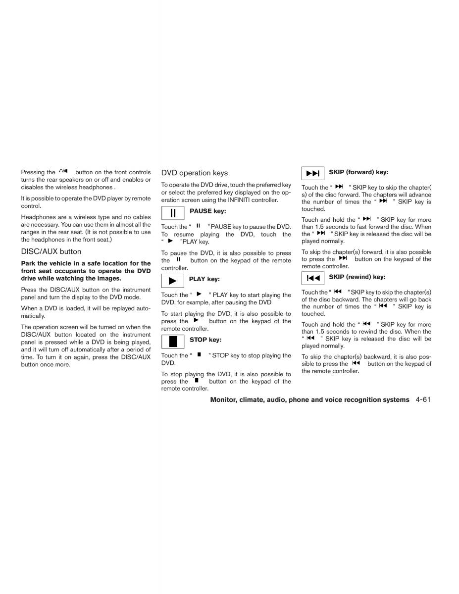 Infiniti QX56 QXII owners manual / page 235