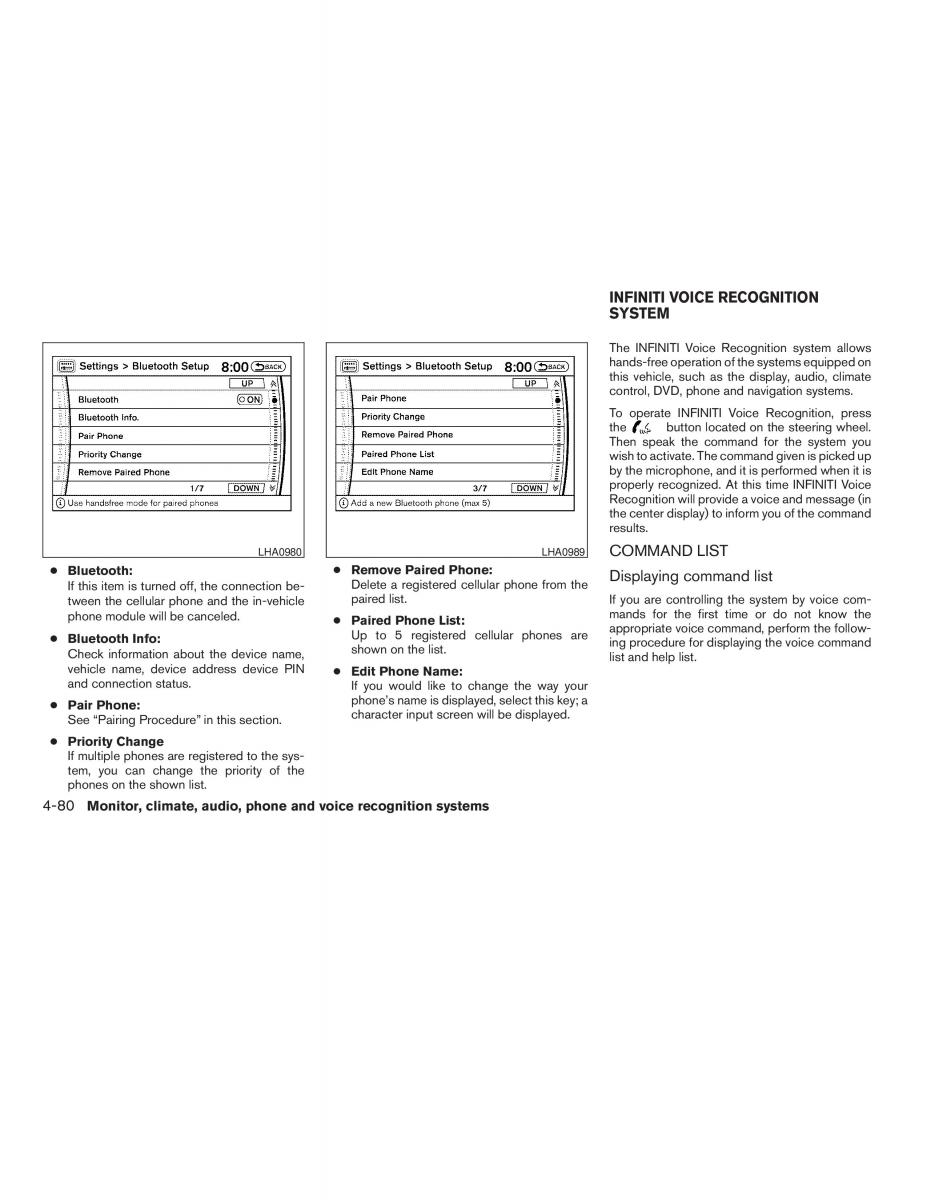 Infiniti QX56 QXII owners manual / page 254