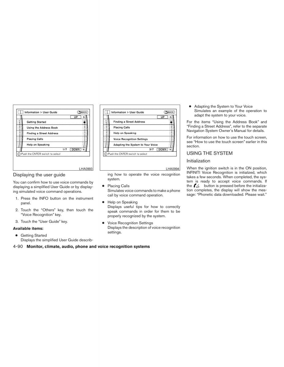 Infiniti QX56 QXII owners manual / page 264