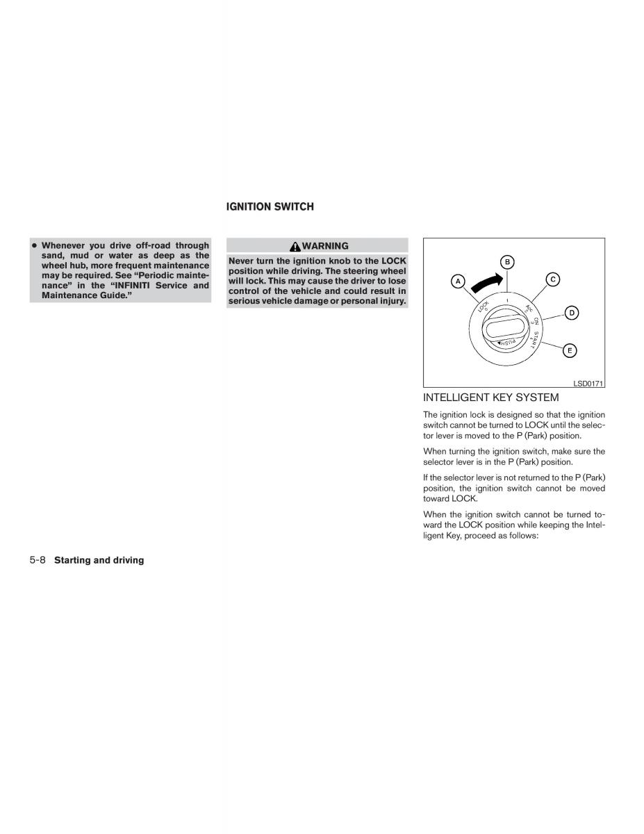 Infiniti QX56 QXII owners manual / page 282