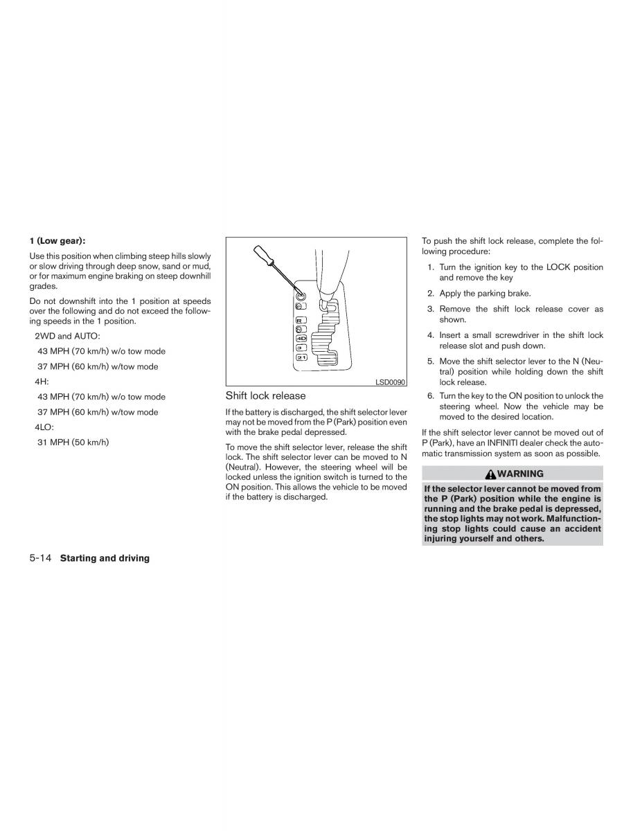 Infiniti QX56 QXII owners manual / page 288