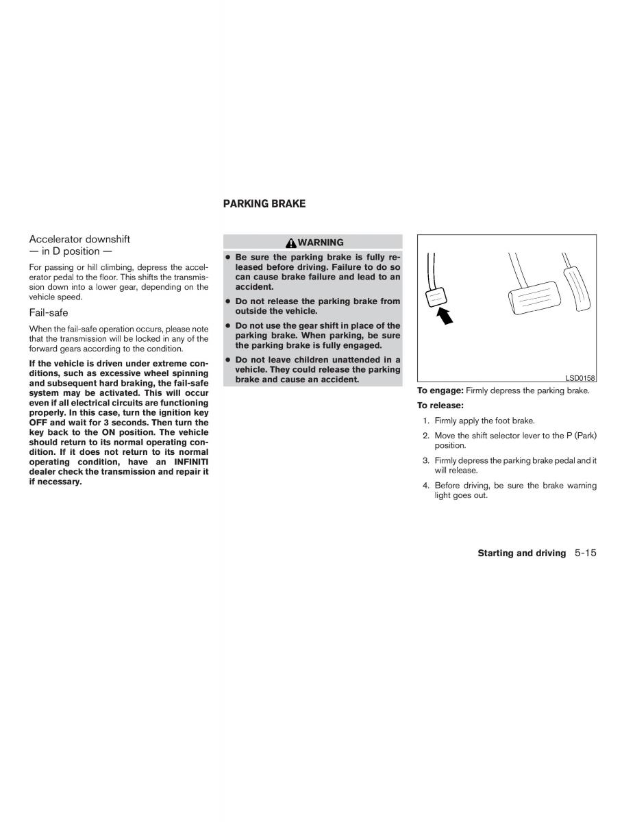 Infiniti QX56 QXII owners manual / page 289