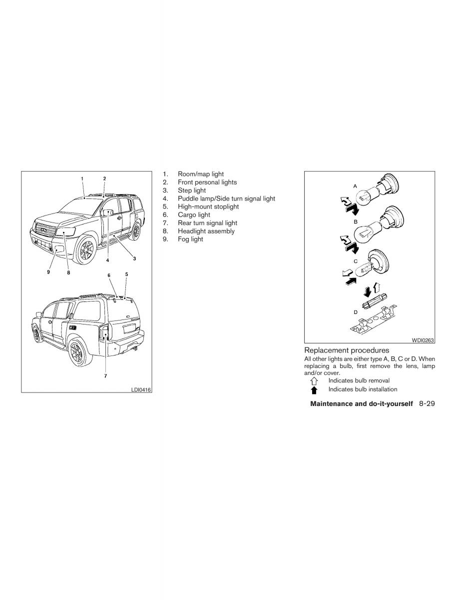 Infiniti QX56 QXII owners manual / page 377