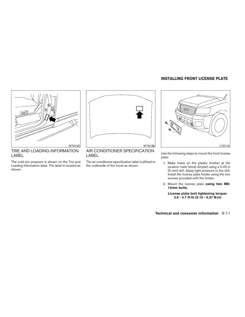 Infiniti QX56 QXII owners manual / page 401