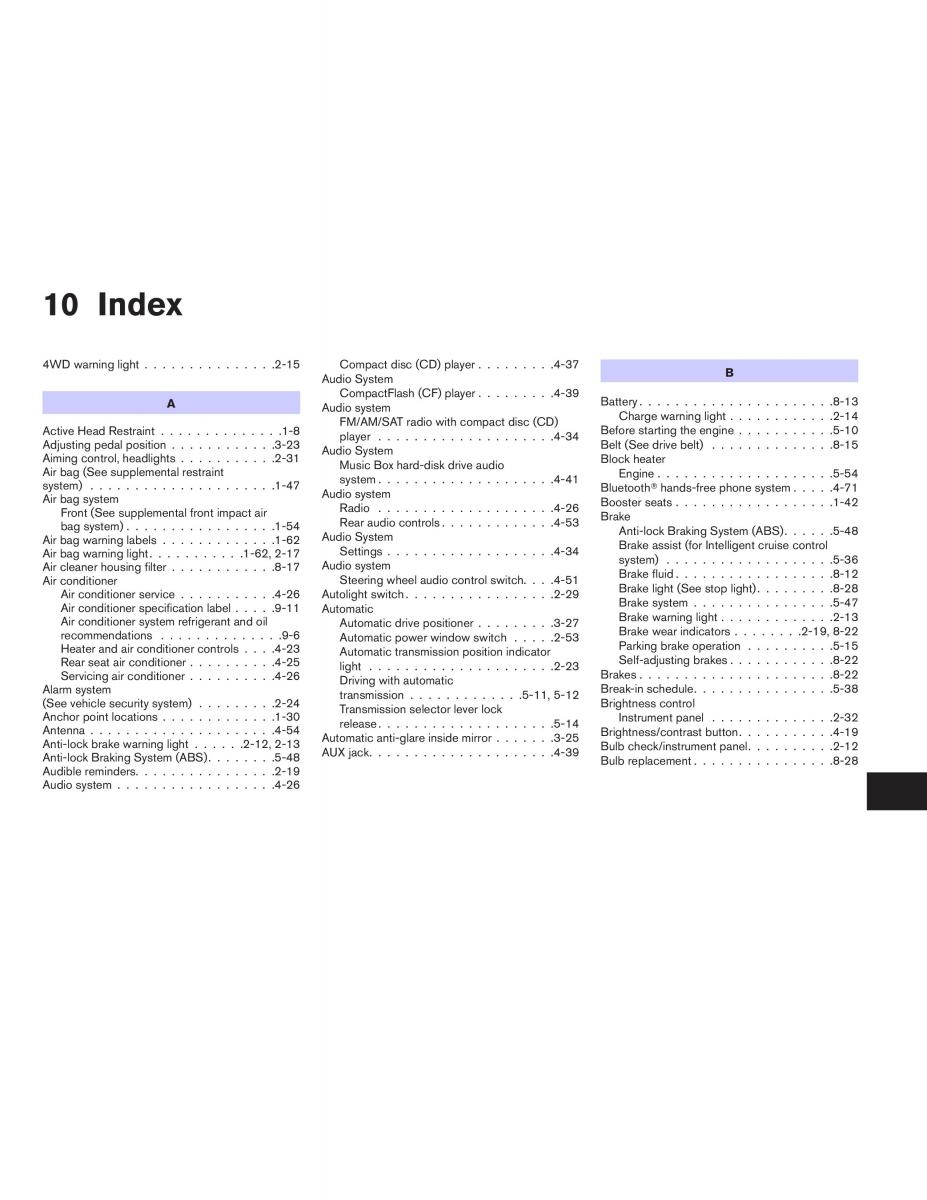 Infiniti QX56 QXII owners manual / page 425