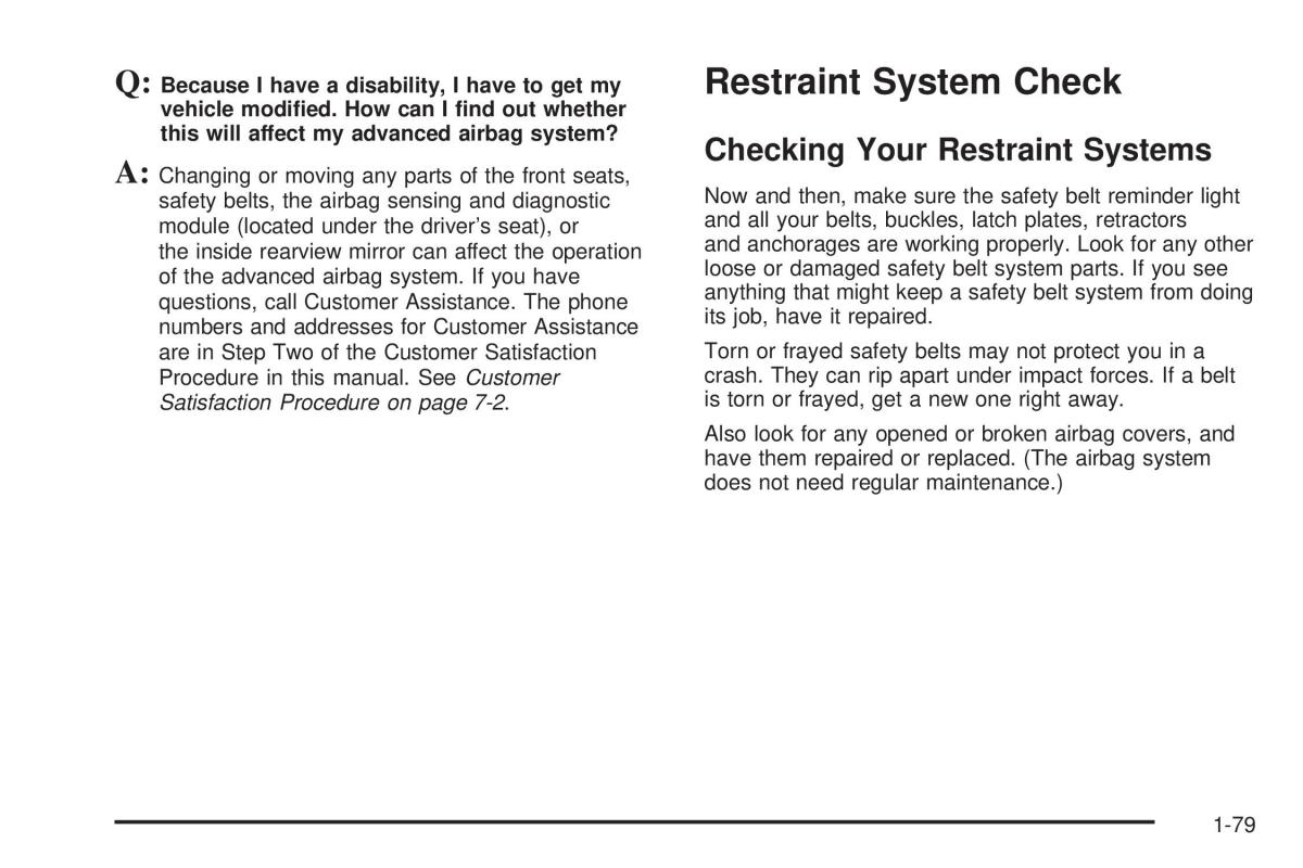 Chevrolet Silverado I 1 owners manuals / page 85