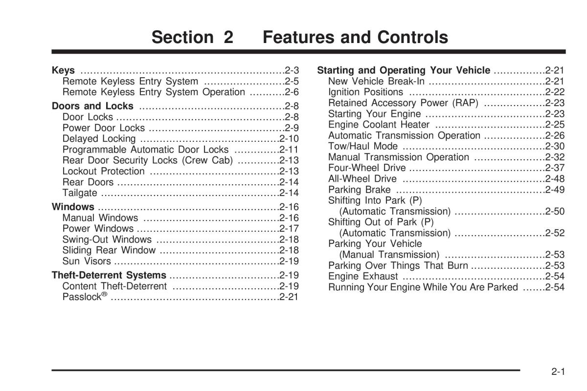 Chevrolet Silverado I 1 owners manuals / page 87