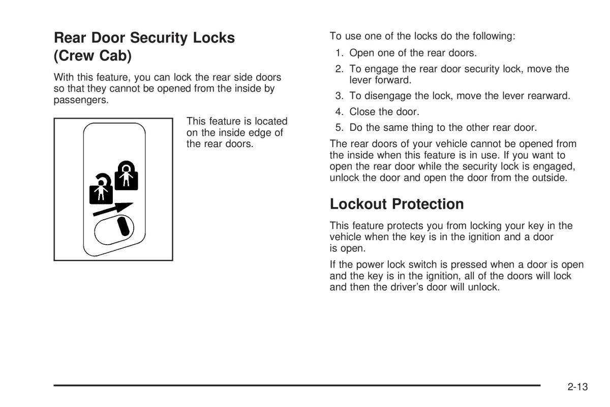 Chevrolet Silverado I 1 owners manuals / page 99