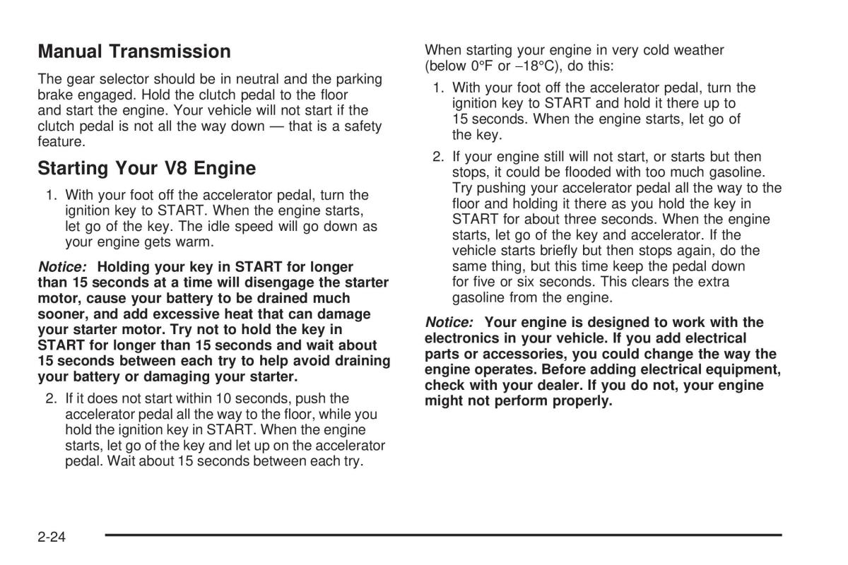 Chevrolet Silverado I 1 owners manuals / page 110