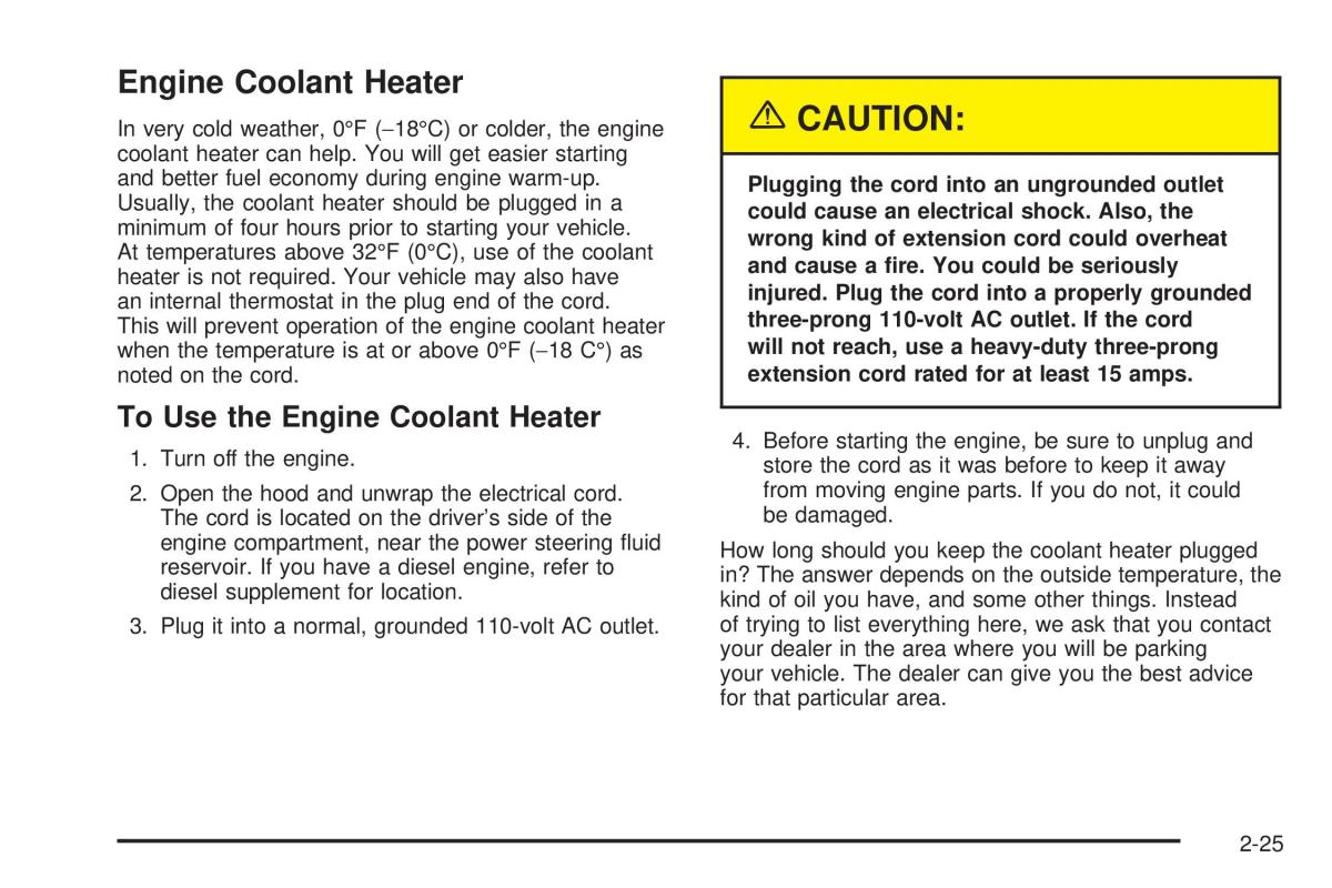 Chevrolet Silverado I 1 owners manuals / page 111