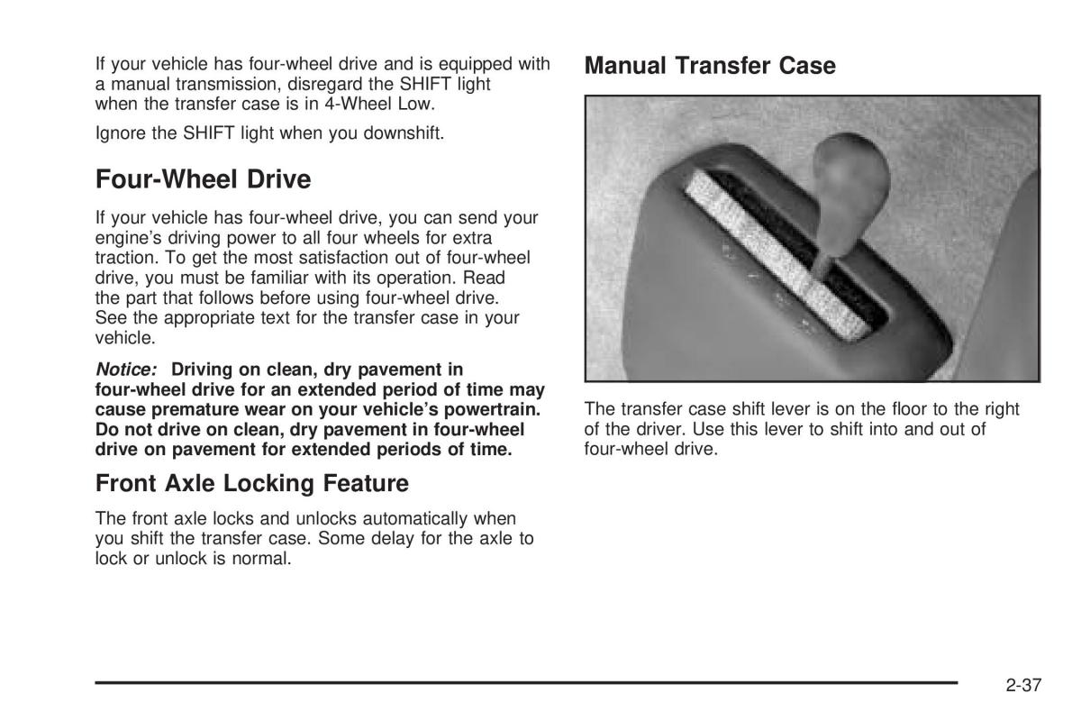 Chevrolet Silverado I 1 owners manuals / page 123