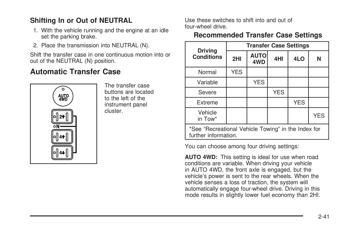 Chevrolet Silverado I 1 owners manuals / page 127